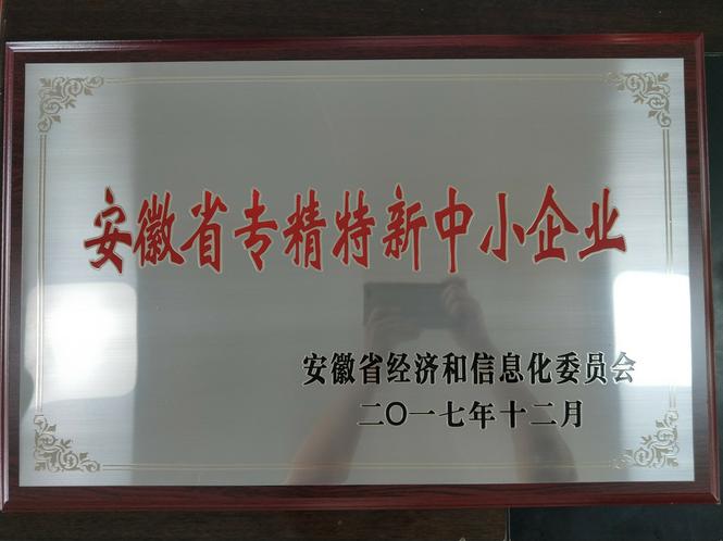 安徽省专精特新中小企业